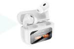 Наушники вакуумные беспроводные HOCO EW72 Soar true wireless ANC Noise Reduction touch screen BT headset (черный) с дисплеем