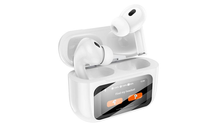 Наушники вакуумные беспроводные HOCO EW72 Soar true wireless ANC Noise Reduction touch screen BT headset (черный) с дисплеем Наушники вакуумные беспроводные HOCO EW72 Soar true wireless ANC Noise Reduction touch screen BT headset (черный) с дисплеем