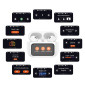 Наушники вакуумные беспроводные HOCO EW72 Soar true wireless ANC Noise Reduction touch screen BT headset (черный) с дисплеем