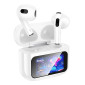 Наушники вакуумные беспроводные HOCO EW81 True wireless stereo headset (белый) с дисплеем