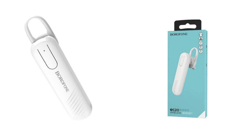 Bluetooth гарнитура BOROFONE BС20 (белый) Bluetooth гарнитура BOROFONE BС20 (белый)