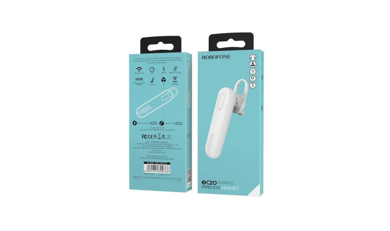 Bluetooth гарнитура BOROFONE BС20 (белый) Bluetooth гарнитура BOROFONE BС20 (белый)