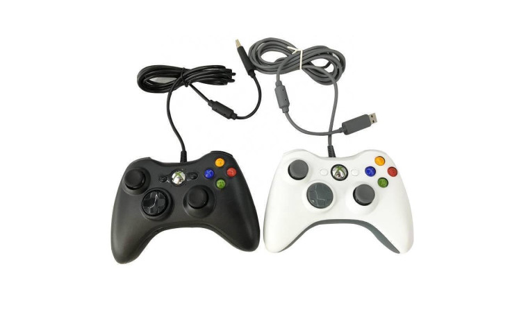 Геймпад проводной для X-BOX 360 черный (упаковка красная, картон) Геймпад проводной для X-BOX 360 черный (упаковка красная, картон)